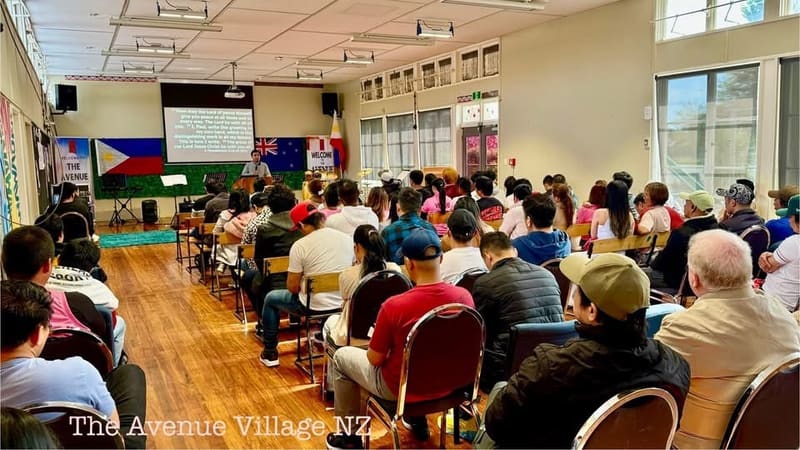 The Avenue Village NZ congregation gathered for Sunday worship in Christchurch